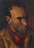 <i>Pease Scowling</i><br>1932 Oil on Paper<br><br>#9489