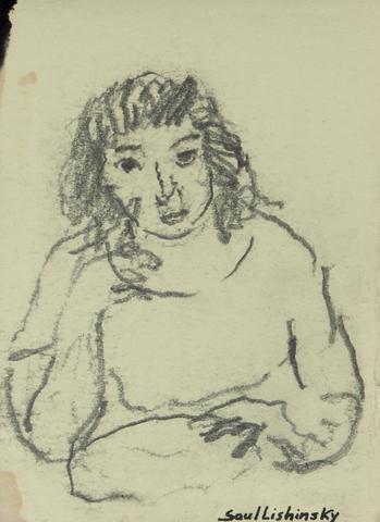 Modernist Sketch<br>Mid Century, Graphite<br><br>#57889