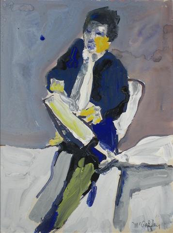 Bay Area Figurative Study<br>1950-60s Distemper<br><br>#12657