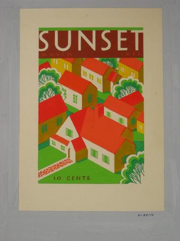 Sunset&lt;br&gt;1932 Lithograph&lt;br&gt;&lt;br&gt;#13169