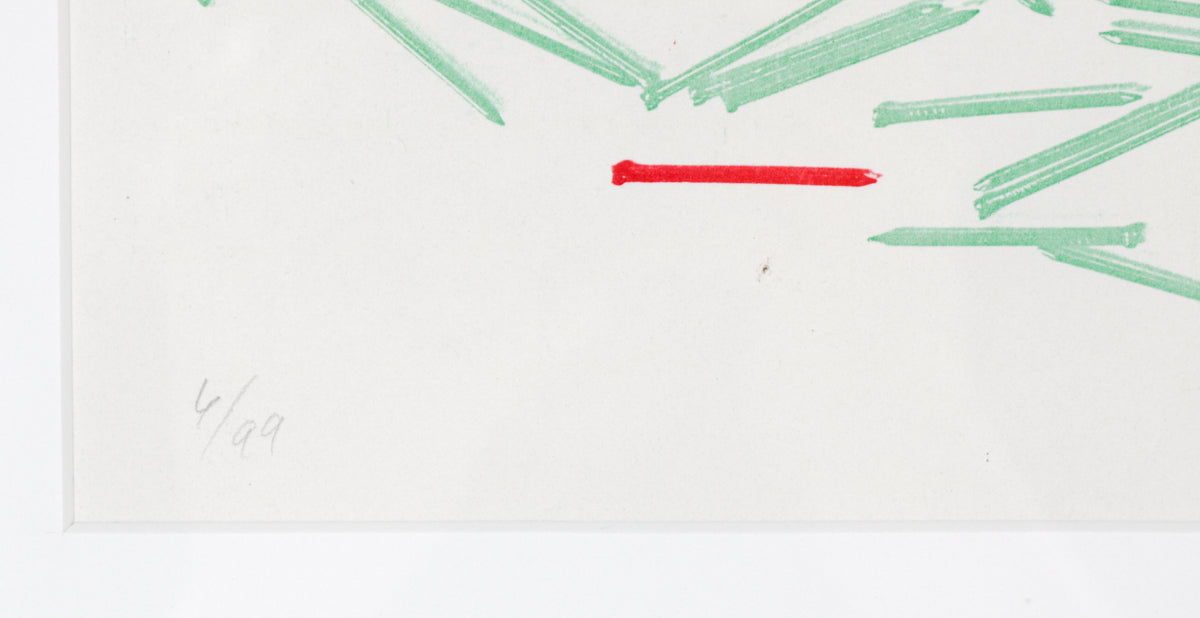 <i>Nails</i> <br>Early 1980s Chromo-Static Monotype <br><br>#36098