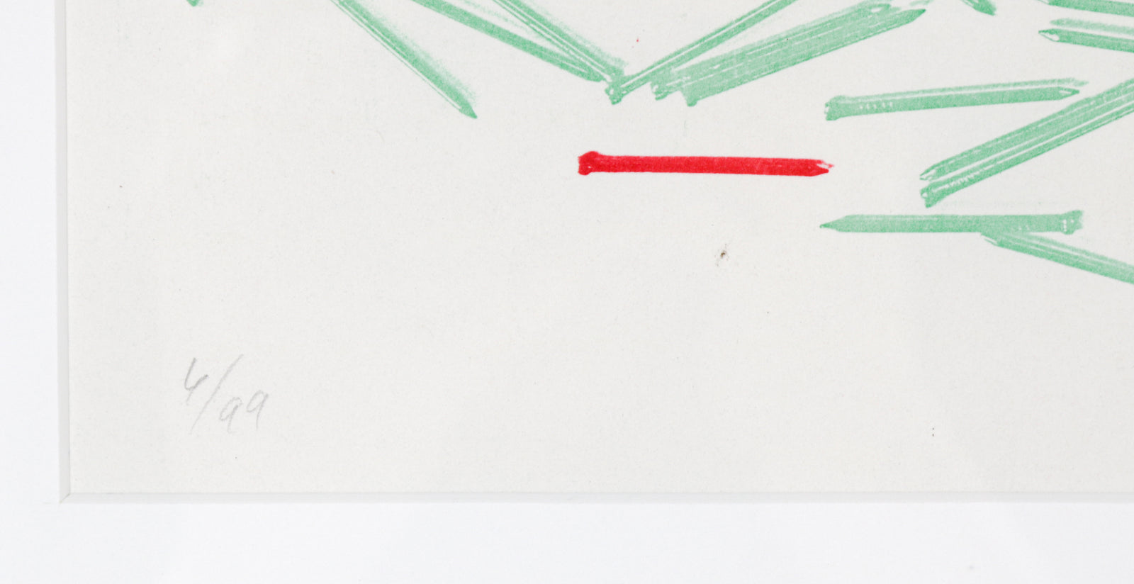 <i>Nails</i> <br>Early 1980s Chromo-Static Monotype <br><br>#36098