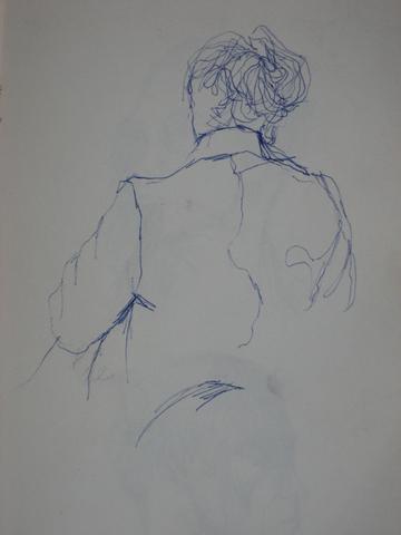 New York Figurative Sketch<br>Ballpoint Pen<br><br>#0225
