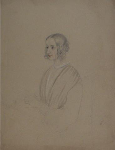 Study of a Young British Woman<br>Early-Mid 1800s<br><Br>#10099