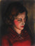 <i>Girl in Red Sweater</i><br>1936 Oil Pastel<br><br>#9500