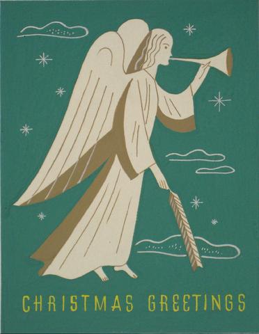 Christmas Greetings<br>1930-60s Lithograph<br><br>#13204