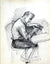 At the Drafting Table<br>Ink, 1940-60s<br><br>#10406