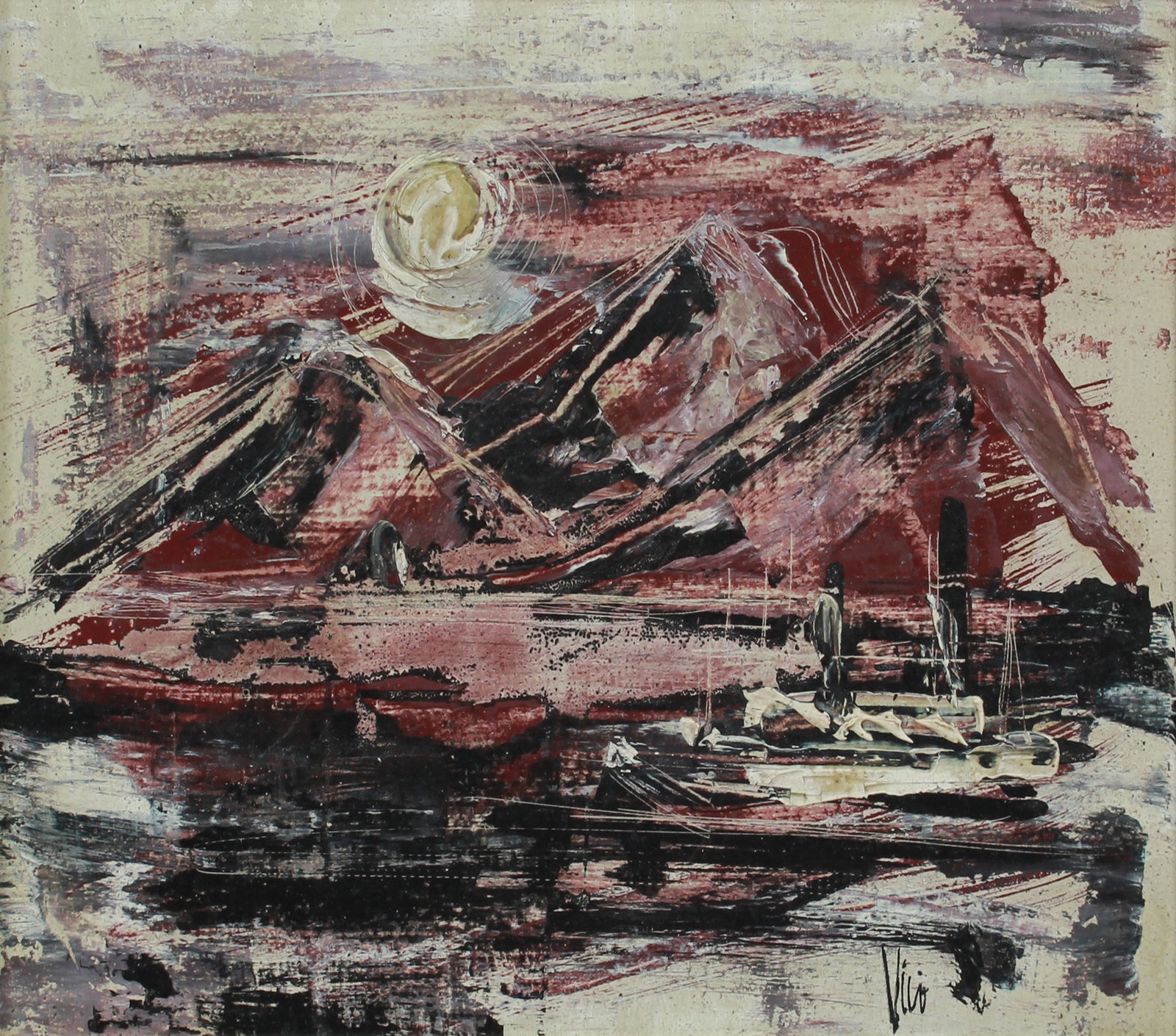 <i>Fjord</i>, Norway <br>1961 Oil <br><br>#38173