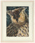 Spotted Owl in Oil<br>Mid Century Oil on Masonite<br><br>#80105