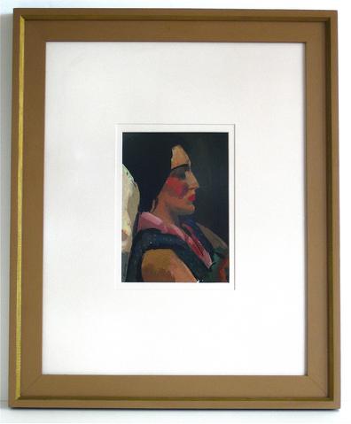 <i>Florence's Profile</i><br>1932 Oil on Paper<br><br>#9490