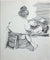 Woman in the Kitchen<br>Ink, 1940-60s<br><br>#10578