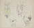 Academic Thorax Study <br> 1950s Mixed Media on Paper <br><br>#41367