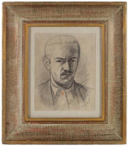 &lt;i&gt;Self Portrait&lt;/i&gt;&lt;br&gt;1938 Ink&lt;br&gt;&lt;br&gt;#9591