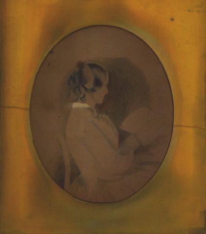 Woman Reading, Graphite Study<br>Early-Mid 1800s<br><br>#10119