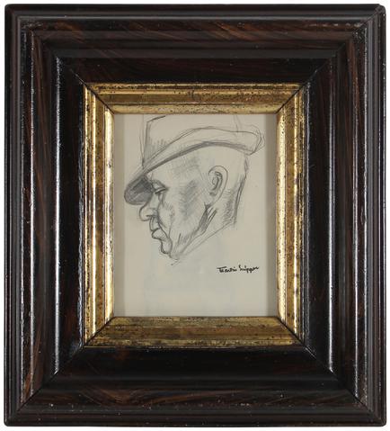 Portrait of a Man<br>Mid Century Graphite<br><br>#49920