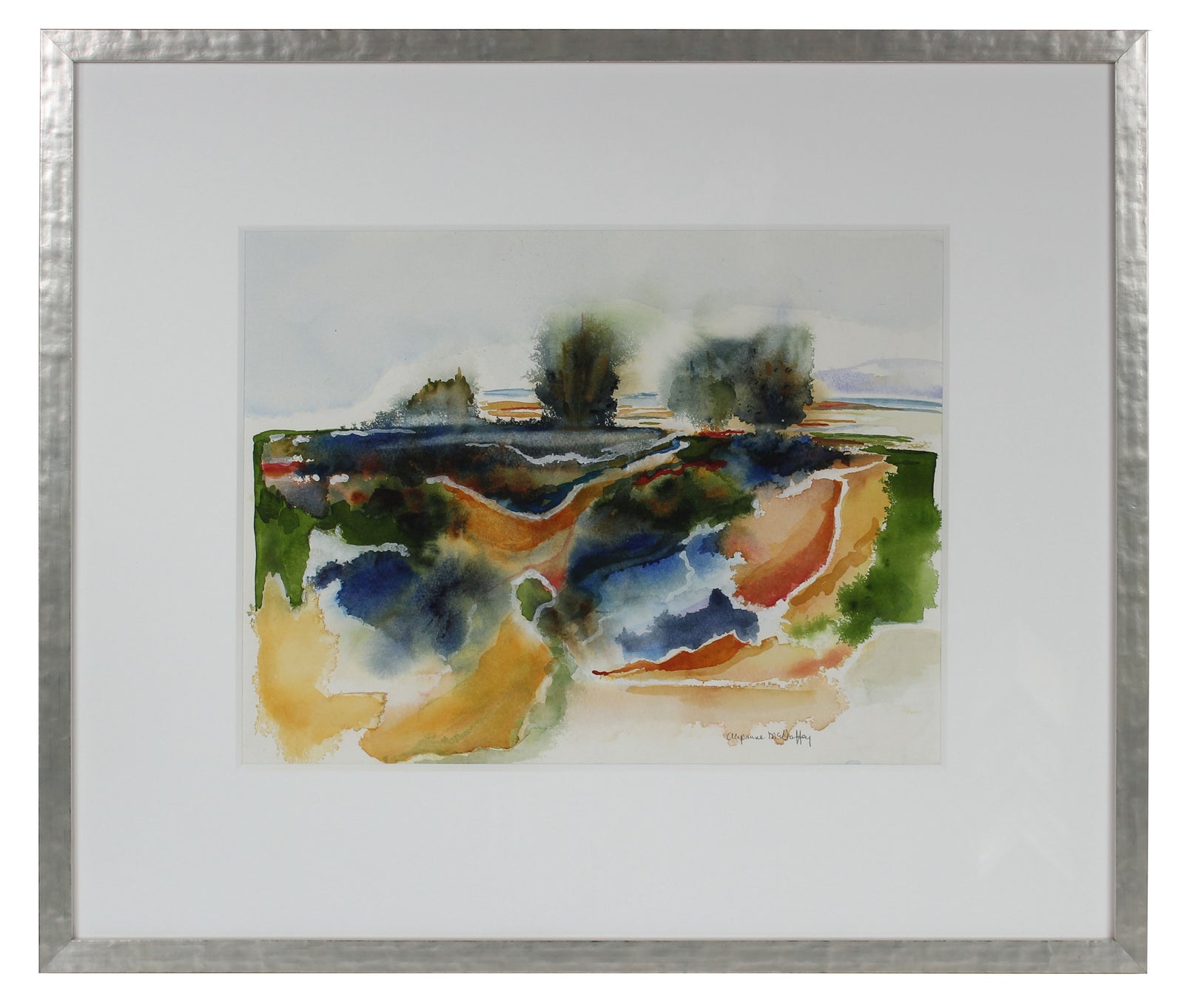 <i>Sonoma Beach, CA</i> <br>20th Century Watercolor <br><br>#43845