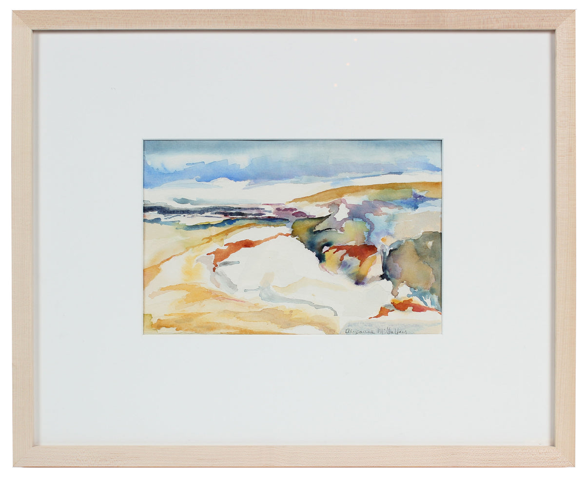 &lt;i&gt;Sand Dunes&lt;/i&gt; &lt;br&gt;20th Century Watercolor &lt;br&gt;&lt;br&gt;#43995