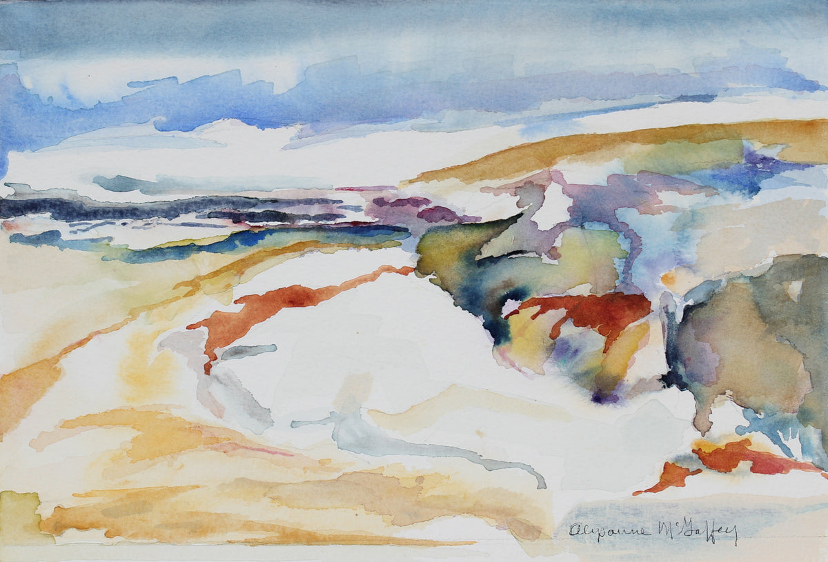 <i>Sand Dunes</i> <br>20th Century Watercolor <br><br>#43995