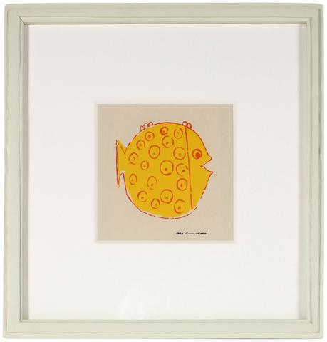 Blowfish In Yellow And Red&lt;br&gt;1960-70s Serigraph&lt;br&gt;&lt;br&gt;#71303