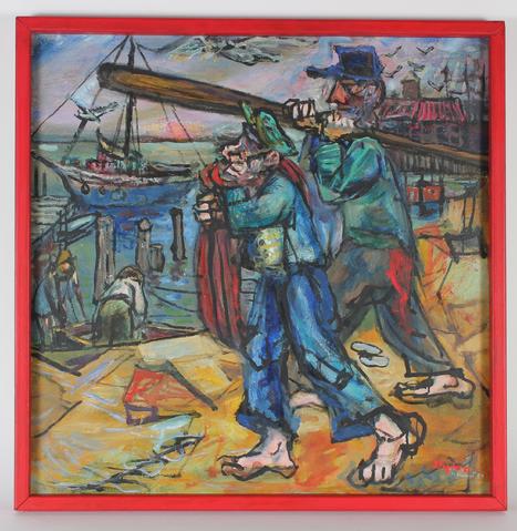 <i>Fishermen</i><br>1957 Oil<br><br>#33403