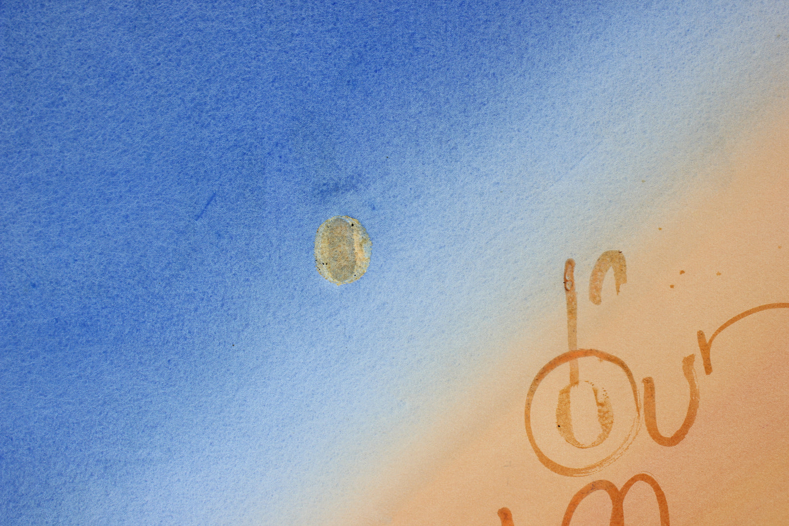 Abstracted Atmosphere <br>Late 20th Century Watercolor <br><br>#47086