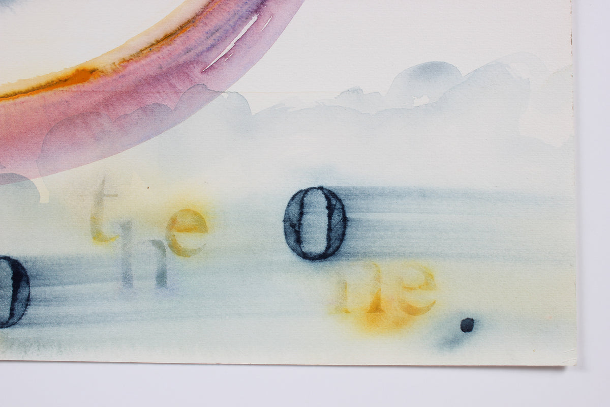 Circle and Triangle<br>Late 20th Century Watercolor <br><br>#47222