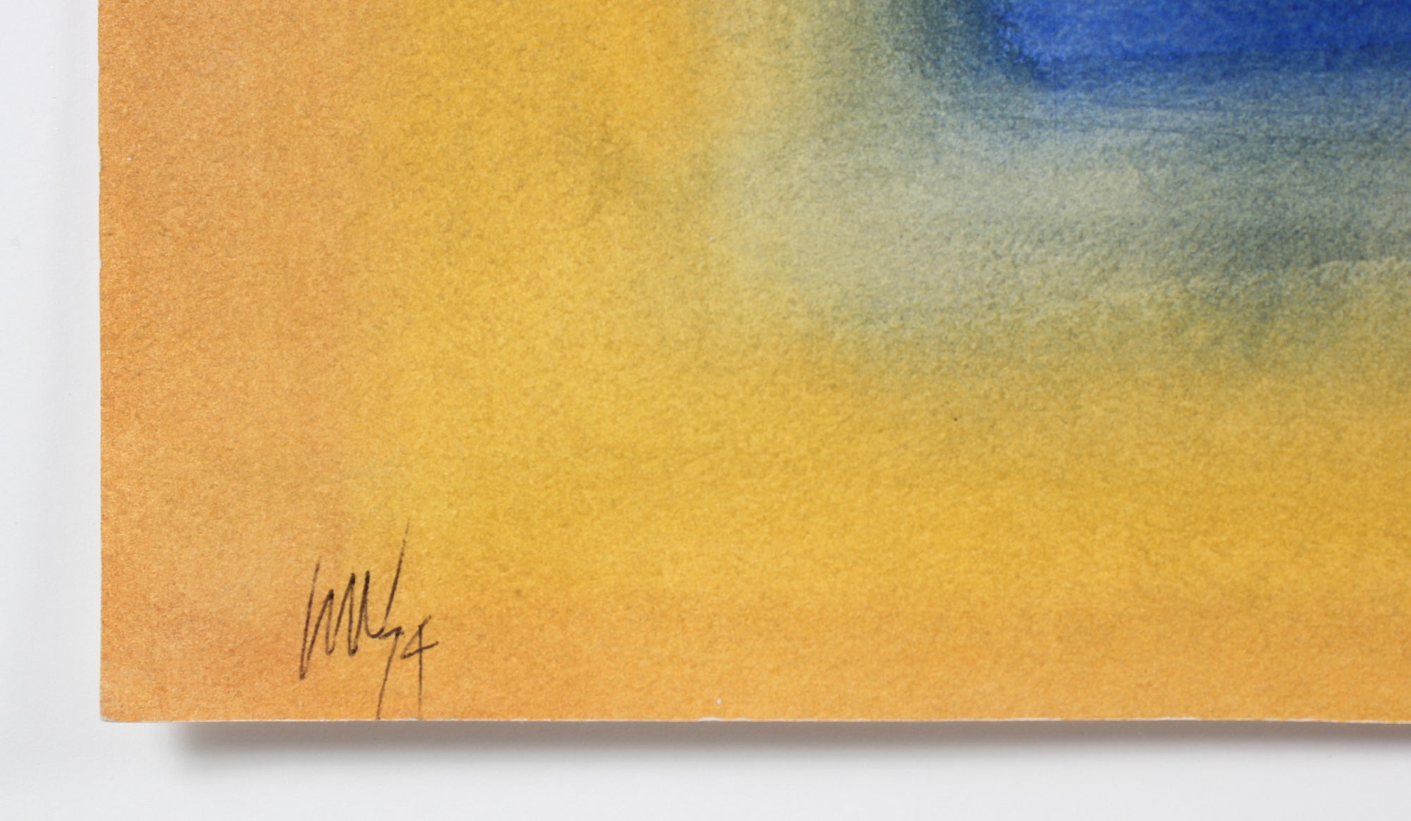 Colorful Abstracted Text <br>1974 Watercolor <br><br>#47280