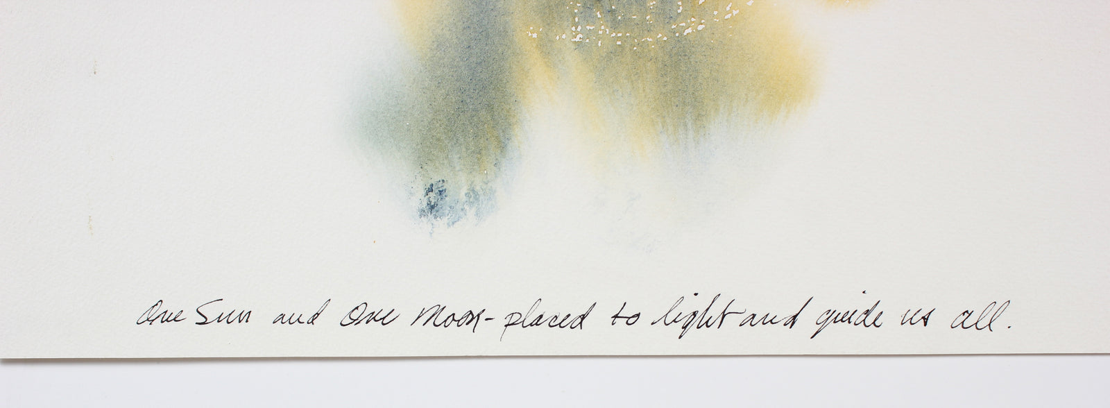 Nighttime Moon & Sky<br>Late 20th Century Watercolor<br><br>#47304