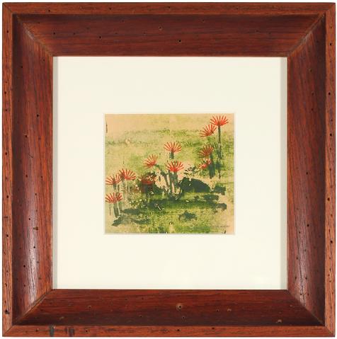 Red Flowers In Bloom<br>1963 Monotype<br><br>#71317