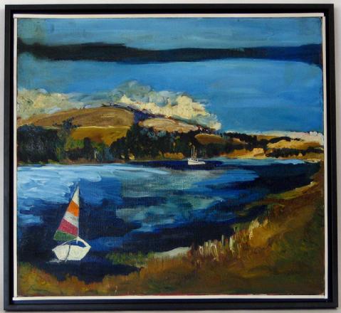 <i>Tomales Bay</i><br>1960 Oil on Canvas<br><br>#12730