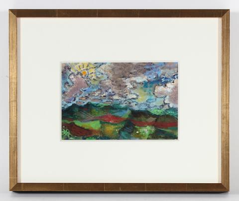 Expressionist Landscape<br>1969 Pastel<br><br>#33163