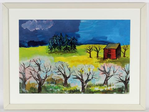 Vibrant Country Landscape<br>1944 Goauche<br><br>#30969