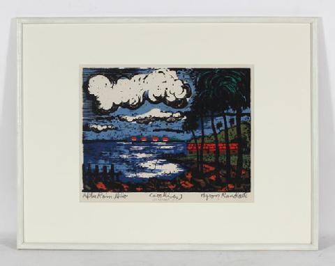 <i>After Rain, Hilo</i><br>1947 Serigraph<br><br>#30977