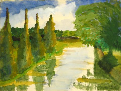 Charles Hutson Drawing & Watercolor - Lost Art Salon