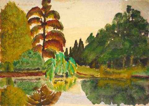 Charles Hutson Drawing & Watercolor - Lost Art Salon