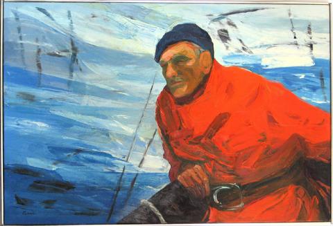 <i>Leonard Sailing</i><br>1972 Oil<br><br>#15857