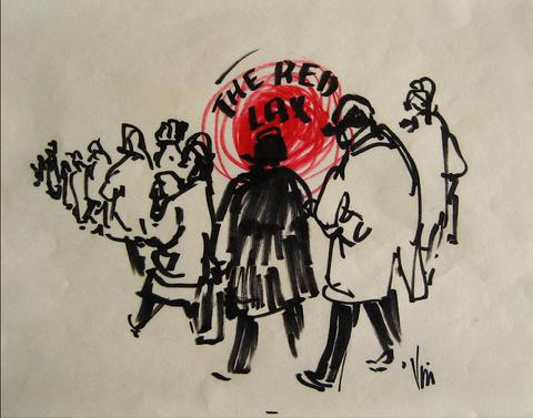 <i>The Red Lax</i><br>1960s, Felt Pen<br><br>#16208
