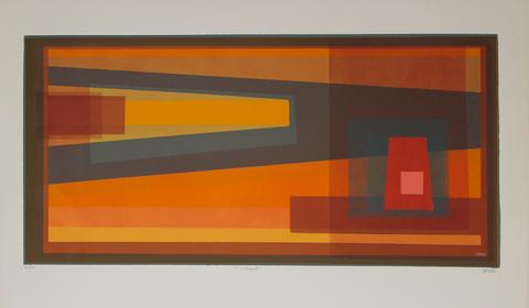 <i>Vibrant</i><br>Serigraph, 1960s<br><br>#19459