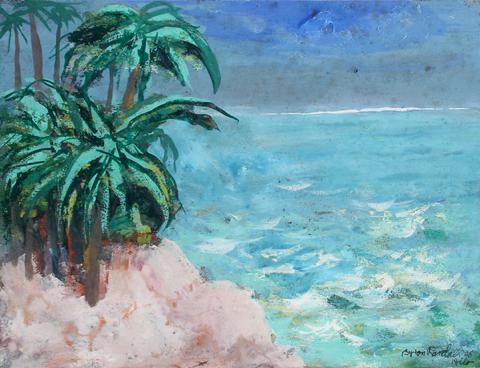 <i>Hawaii Scene</i><br>1946 Gouache<br><br>#30962