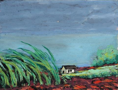 <i>Hawaii Scene</i><br>1948 Gouache<br><br>#30963