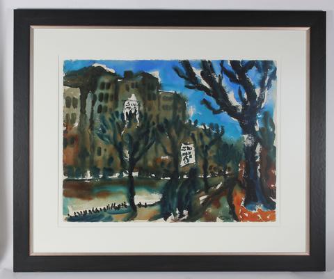 <i>City Boulevard</i><br>1939 Watercolor<br><br>#33498