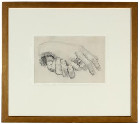 Composed Hand Study<br>1928-36 Graphite<br><br>#9575
