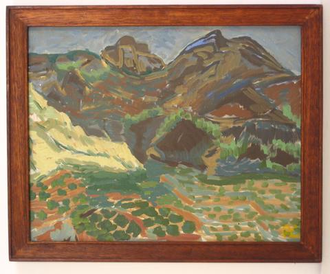 Mountainous Range<br>Oil, 1940-50s<br><br>#4301