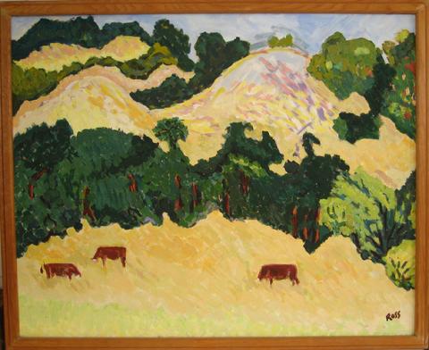 Abstracted Pasture&lt;br&gt;Oil, 1940-70s&lt;br&gt;&lt;br&gt;#4946