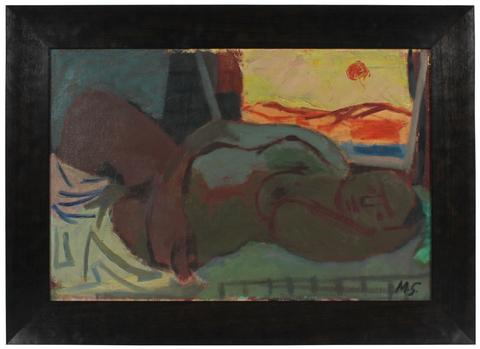 Woman in Repose<br>1947 Oil & Acrylic<br><br>#52281