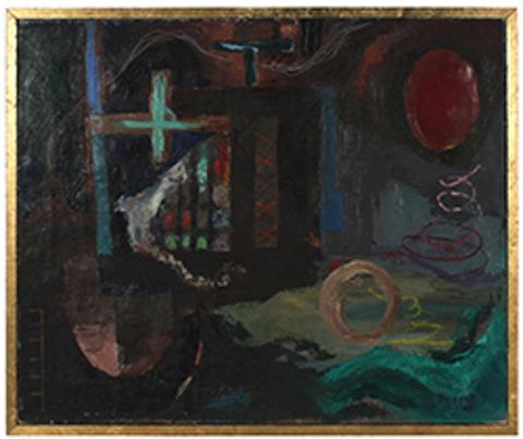 Moody North Beach Abstract<br>1945-48 Oil<br><Br>#52298