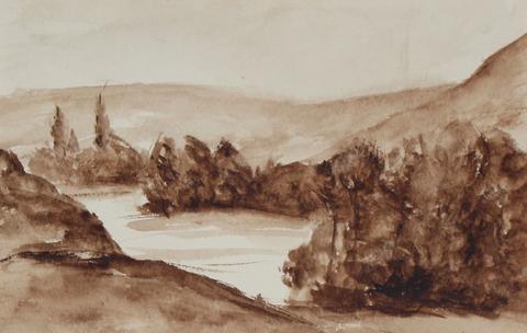 <i>Landscape</i><br>1922 Watercolor<br><br>#60135