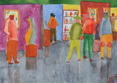 <i>Laguna Festival II</i><br>2007 Acrylic Scene<br><br>#71258