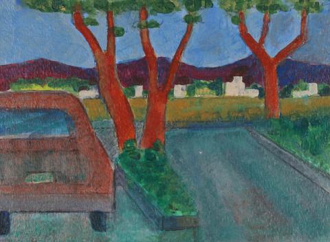<i>Fullerton Parking Lot</i><br>2008 Acrylic & Graphite<br><br>#71266
