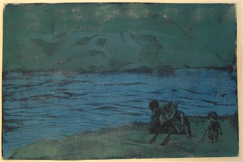 <i>Nightfall - Kittery Point</i><br>1969 Woodcut<br><br>#8611